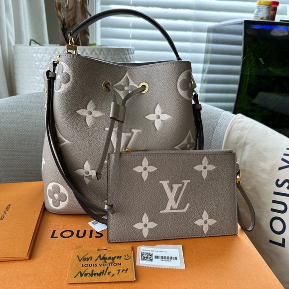 Louis Vuitton Handbags - Empreinte Monogram Giant Neonoe MM Tourterelle Creme ❌SOLD ❌